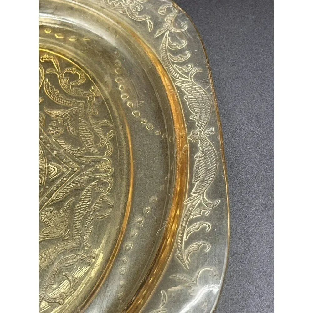 Vintage Yellow Depression Glass Platter – Madrid Pattern by Federal Glass